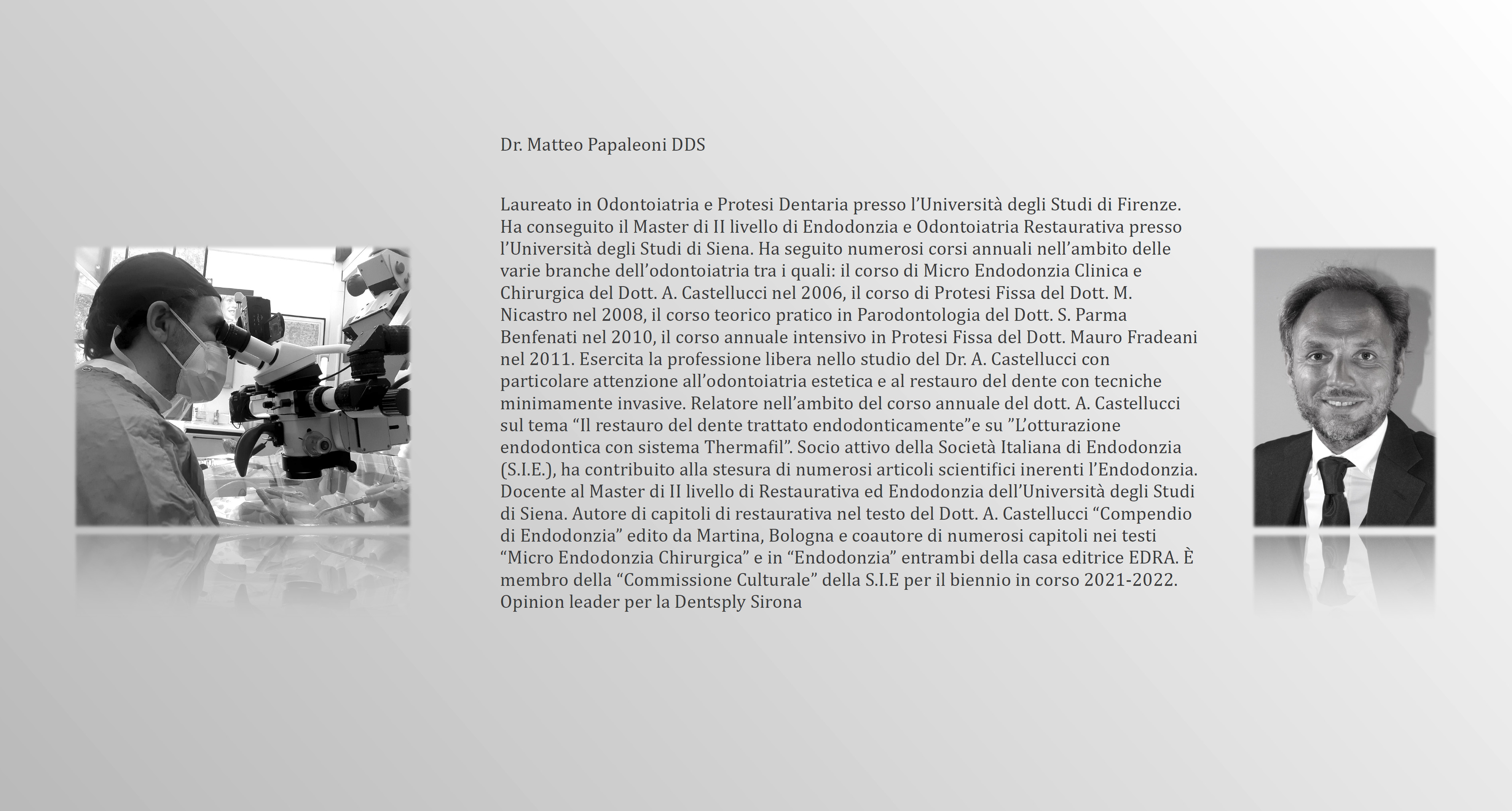 Curriculum Dr Matteo Papaleoni