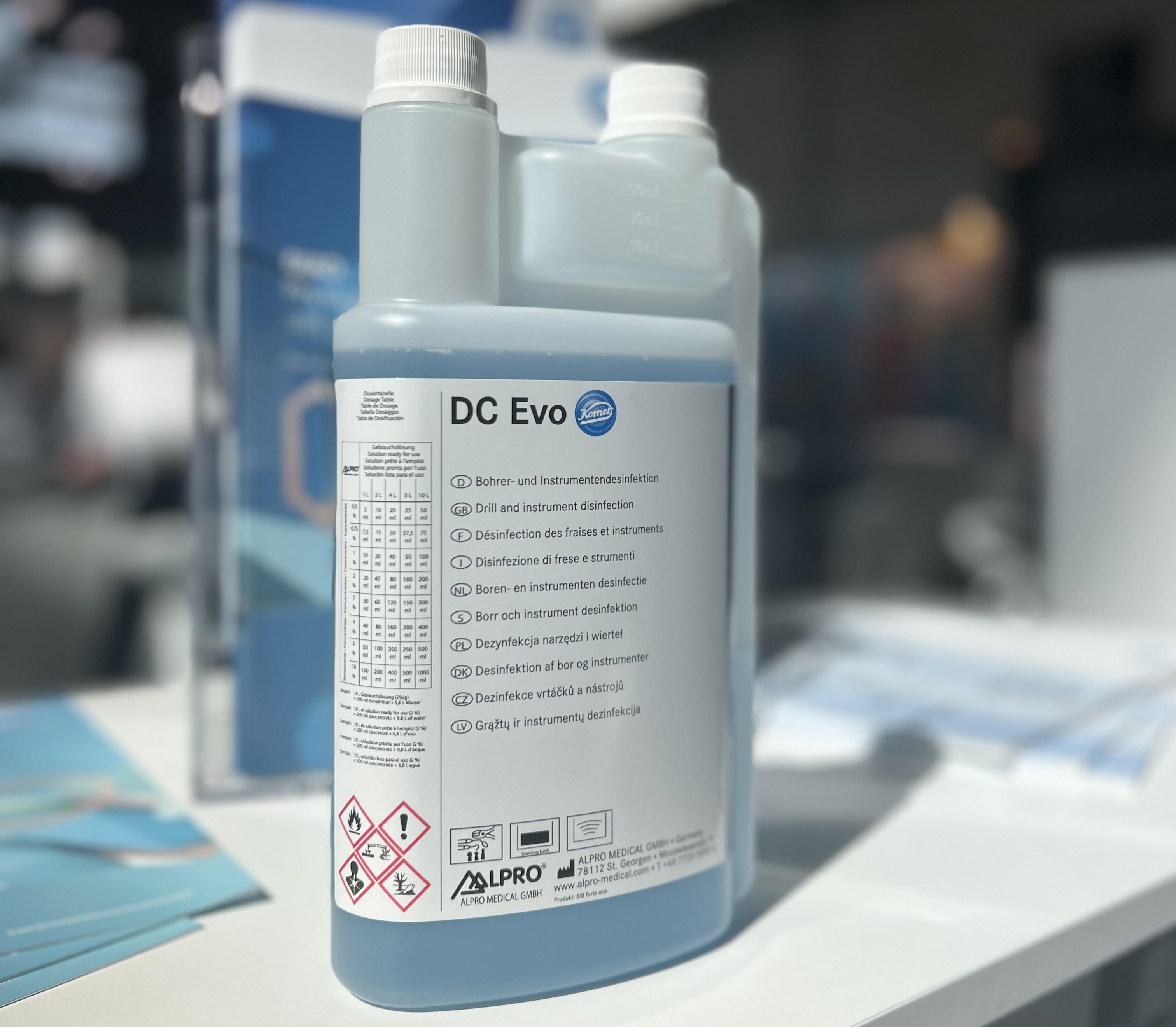 Il nuovo prodotto Komet, il detergente e disinfettante DC Evo